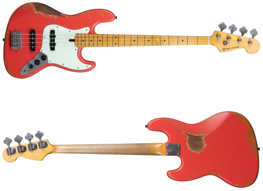 Unity Guitars Jazz Bass Vintage Red